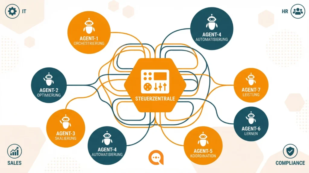 Multi-Agent-Orchestrierung und Governance-Framework